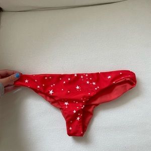 Red star Bikini bottom from Storm swim. Fourth of July themed.